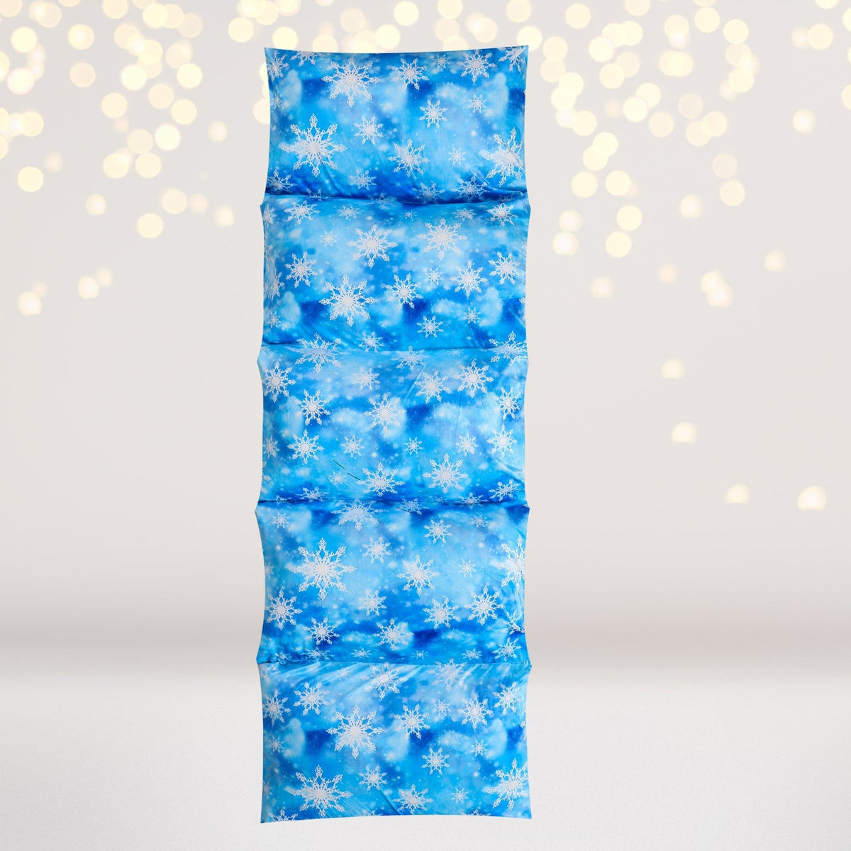 Turquoise snowflake pillow bed slipcover for kids winter floor lounger on Tampa Home & Garden Store
