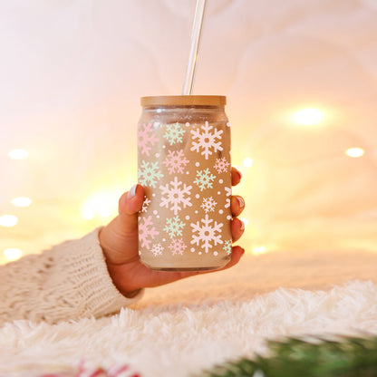 Pastel Snowflakes 17oz