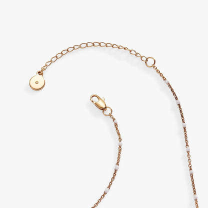 Snowwoman Necklace rose gold tone with round pendant and beaded chain, ALEX AND ANI on Tampa Home & Garden Store