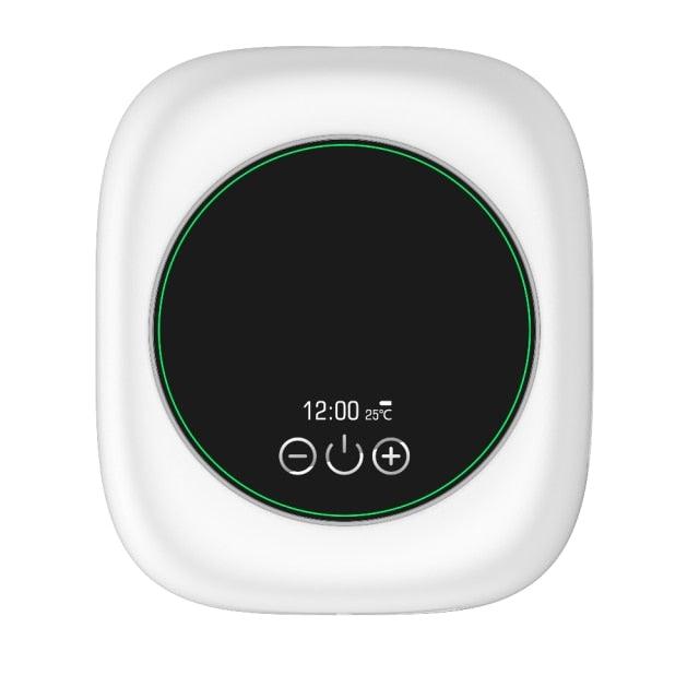 Stevvex wall-mounted infrared soap dispenser with black touch panel and green ring on Tampa Home & Garden Store