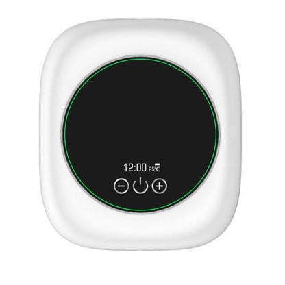 Stevvex wall-mounted infrared soap dispenser with black touch panel and green ring on Tampa Home & Garden Store