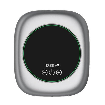 Stevvex silver wall-mounted infrared soap dispenser with black display and green ring on Tampa Home & Garden Store