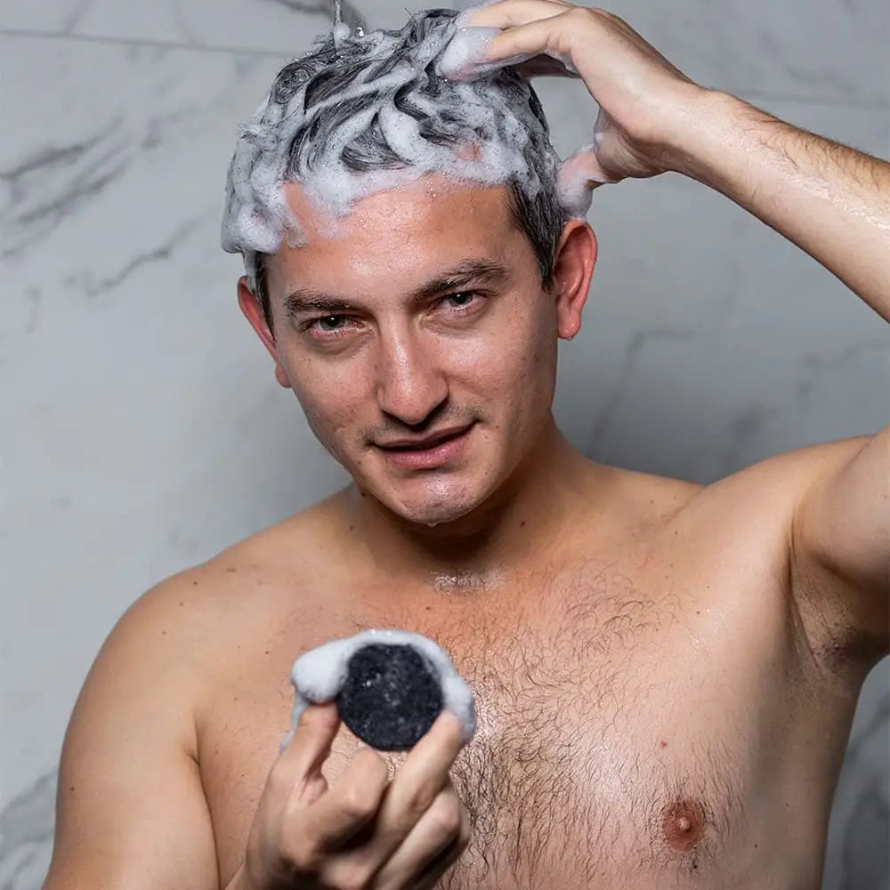 SoapCover Gray Hair Coverage Soap bar by Beauty Care Bag with scalp massager brush on Tampa Home & Garden Store