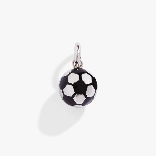 Soccer Ball interchangeable charm by Alex and Ani, black-and-white enamel facets on Tampa Home & Garden Store