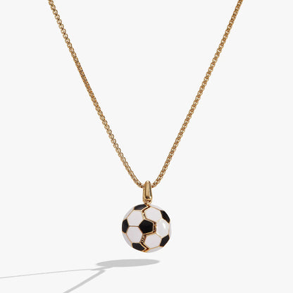 Soccer Ball Locket Necklace With Command the Game
