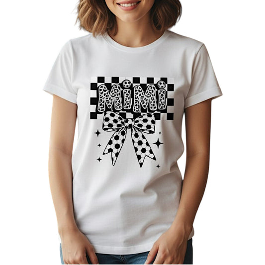 Soccer Mimi Cotton Tee For Grandmas and Moms