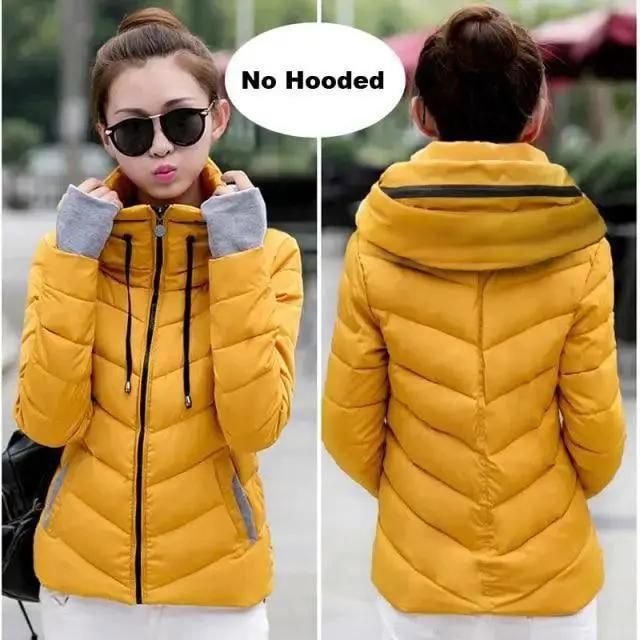 Soft Winter Coat For Women With Hooded Zipper