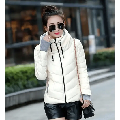 Soft Winter Coat For Women With Hooded Zipper