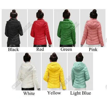 Soft Winter Coat For Women With Hooded Zipper