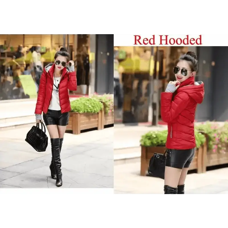 Soft Winter Coat For Women With Hooded Zipper
