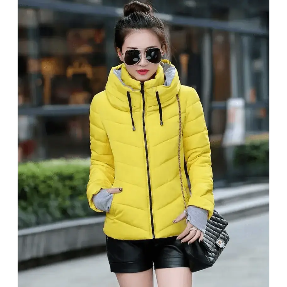 Soft Winter Coat For Women With Hooded Zipper