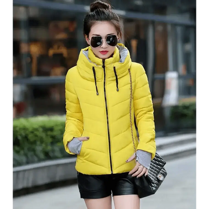 Soft Winter Coat For Women With Hooded Zipper