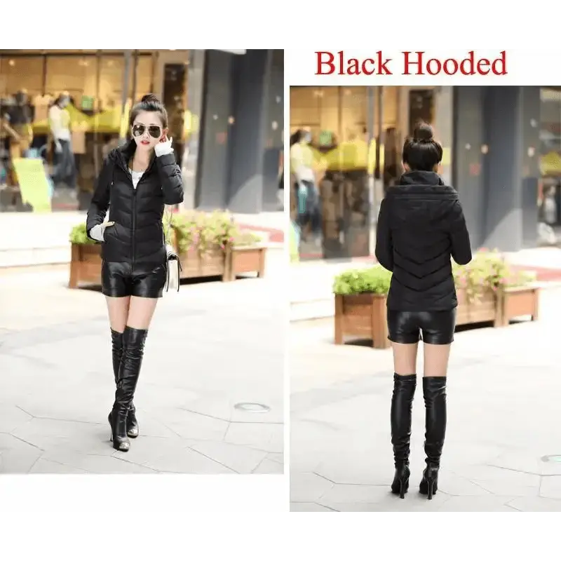 Soft Winter Coat For Women With Hooded Zipper