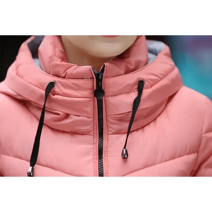 Soft Winter Coat For Women With Hooded Zipper