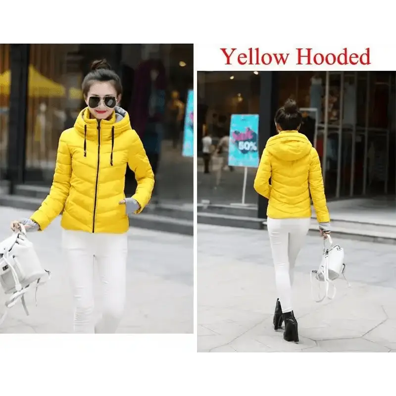 Soft Winter Coat For Women With Hooded Zipper