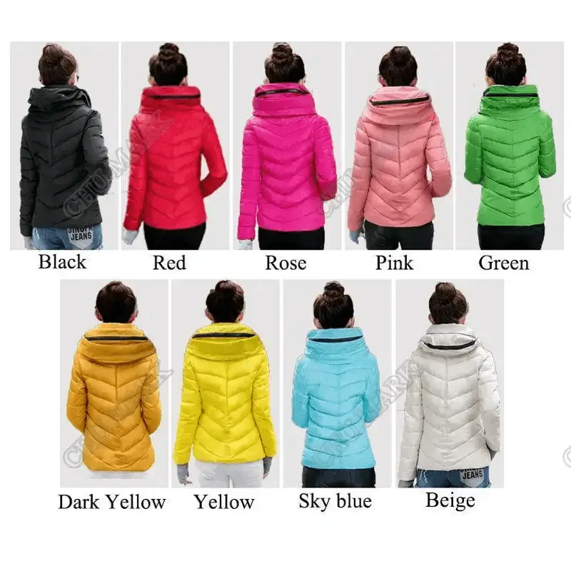 Soft Winter Coat For Women With Hooded Zipper