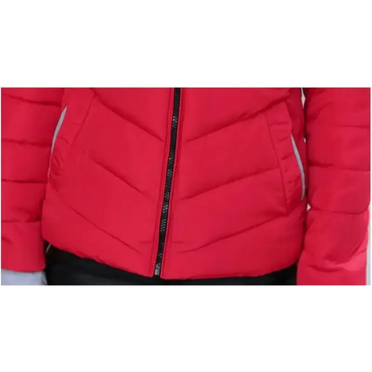Soft Winter Coat For Women With Hooded Zipper