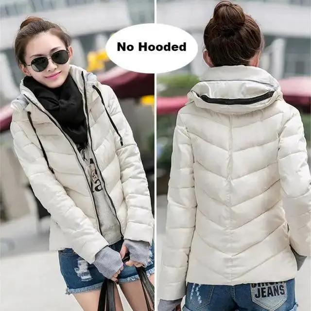 Soft Winter Coat For Women With Hooded Zipper