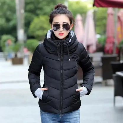 Soft Winter Coat For Women With Hooded Zipper