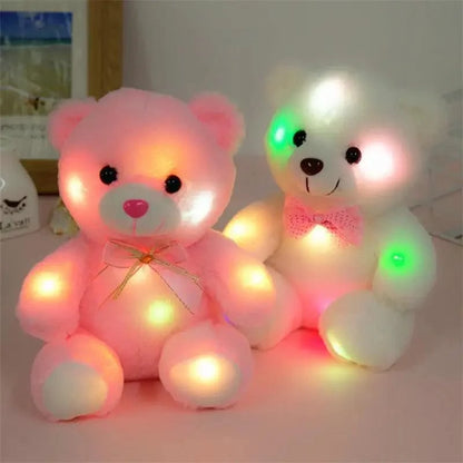 Pink Led Teddy Bear Plush Glow Toy Gift for Kids