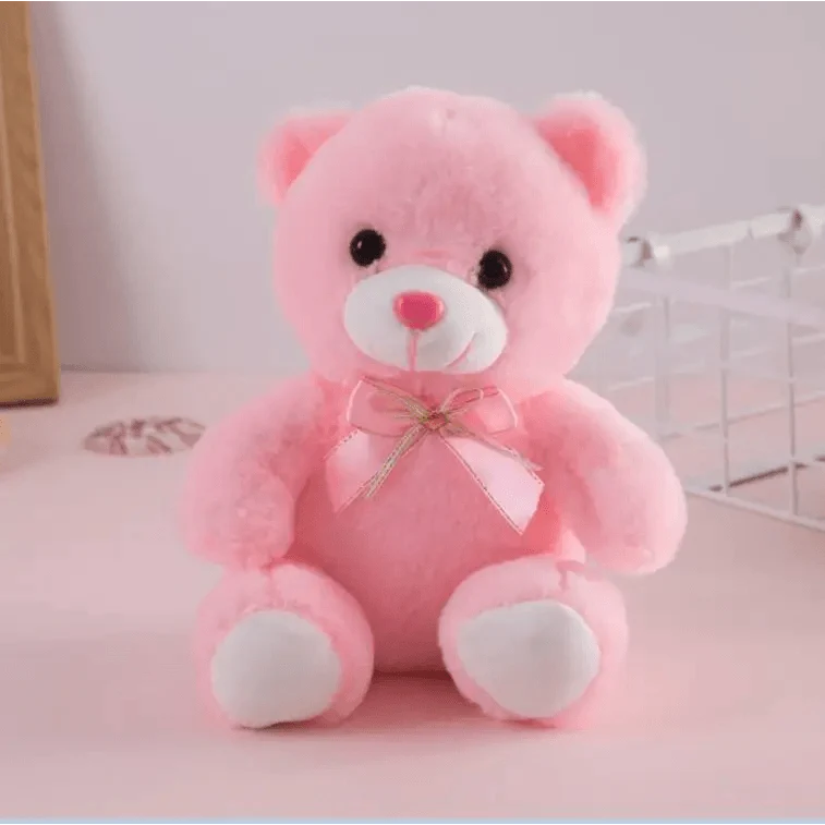 Pink Led Teddy Bear Plush Glow Toy Gift for Kids