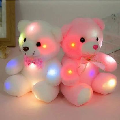 Pink Led Teddy Bear Plush Glow Toy Gift for Kids