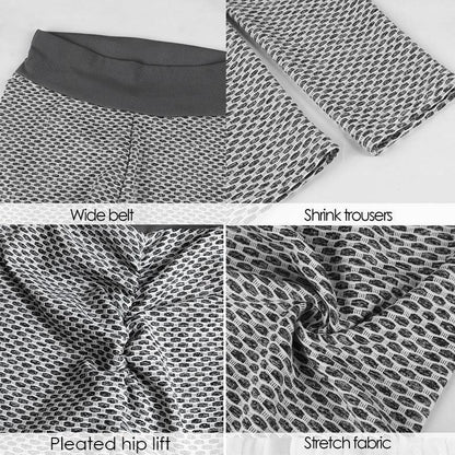 Stevvex grey mesh push up leggings wide waistband stretchy gym yoga pants on Tampa Home & Garden Store