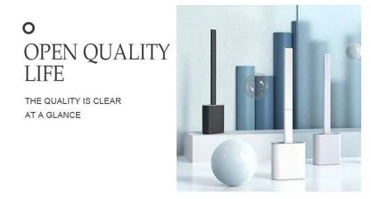 Soft Silicone Toilet Brush With Wall Mount Holder