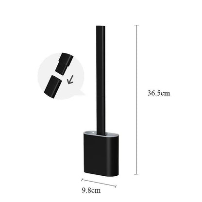 Soft Silicone Toilet Brush With Wall Mount Holder