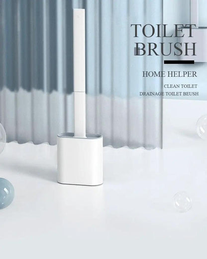 Soft Silicone Toilet Brush With Wall Mount Holder