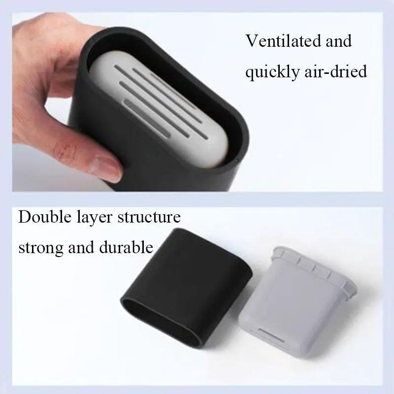 Soft Silicone Toilet Brush With Wall Mount Holder