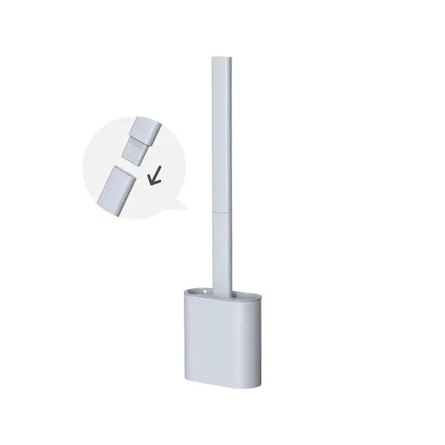 Soft Silicone Toilet Brush With Wall Mount Holder