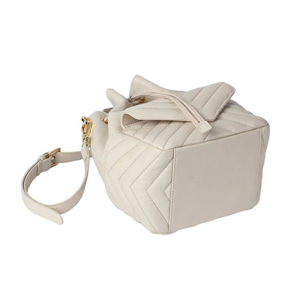 Soft Lambskin Bucket Bag – Striped Embroidery Design