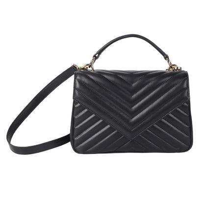 Soft Lambskin Flap Crossbody Bag – Quilted Leather Shoulder Purse