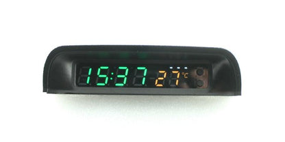 Solar Car Digital Clock With Temperature Display