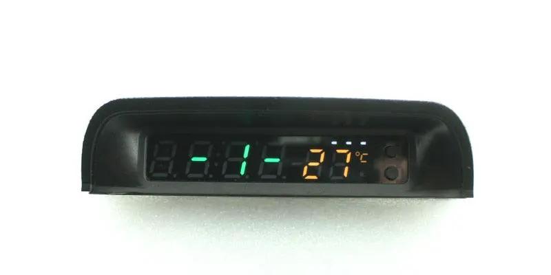 Solar Car Digital Clock With Temperature Display