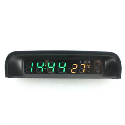 Solar Car Digital Clock With Temperature Display