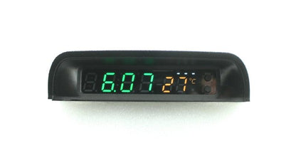 Solar Car Digital Clock With Temperature Display
