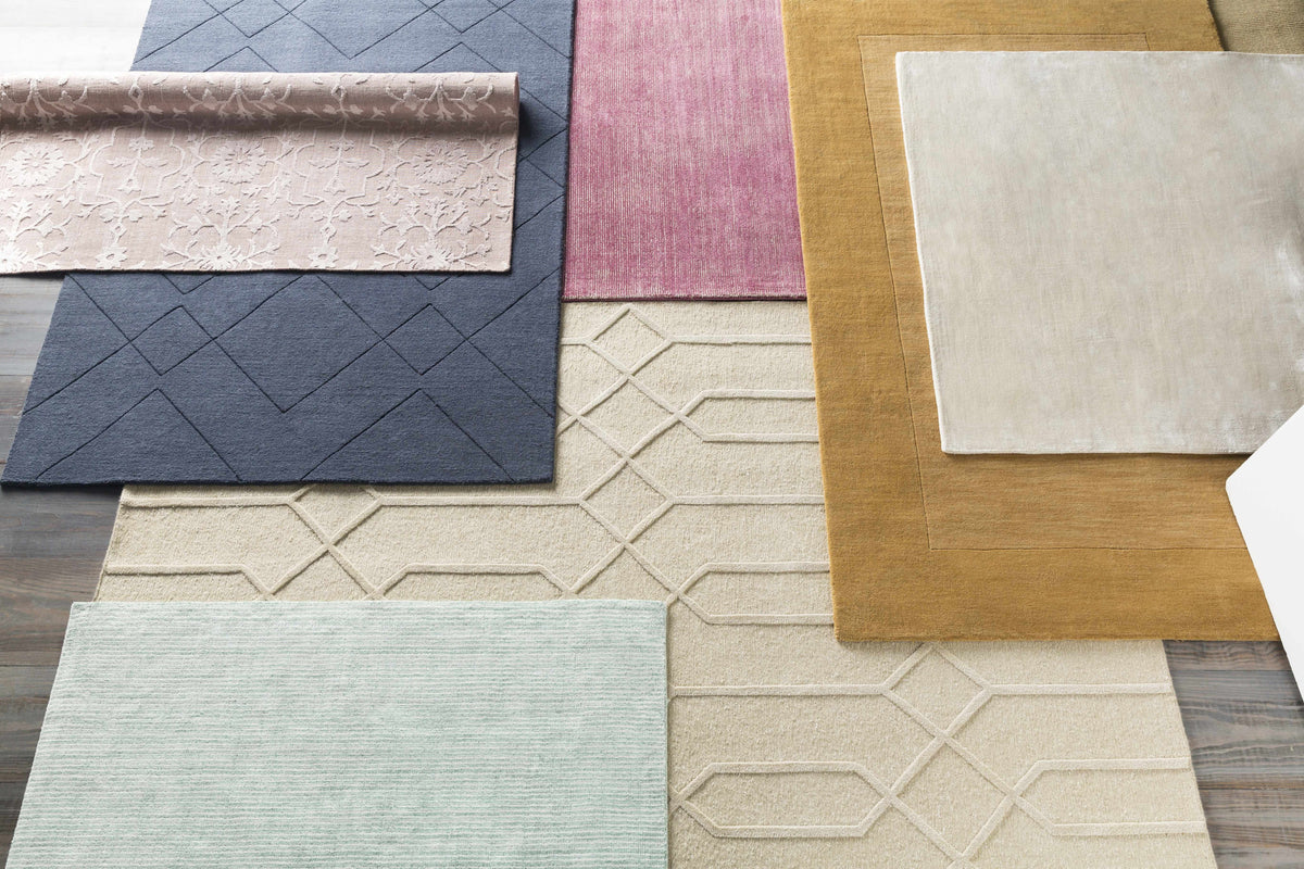 Raritan Carpet rug swatches by Boutique Rugs in assorted colors and textures 9-piece on Tampa Home & Garden Store