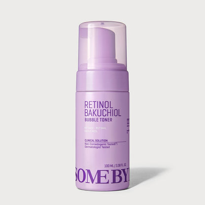 SOME BY MI Retinol Bakuchiol Bubble Toner 100ml purple plastic bottle on Tampa Home & Garden Store