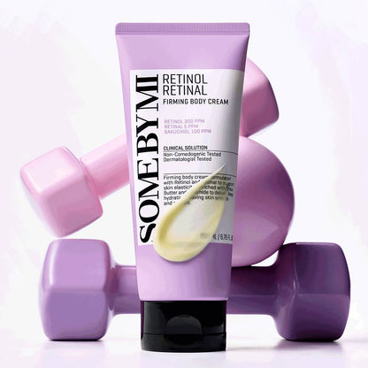 SOME BY MI Retinol Retinal Firming Body Cream 200ml in lavender tube with black cap on Tampa Home & Garden Store
