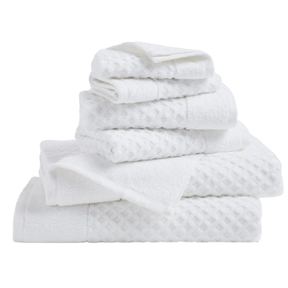 Cotton Diamond Waffle Weave Bath Towel Set