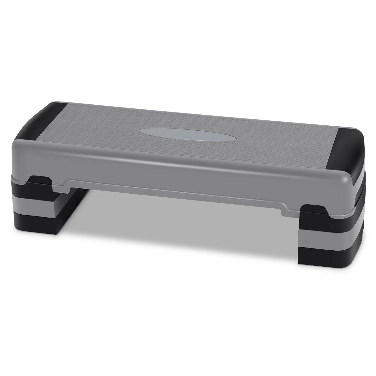 35 Inch Aerobic Cardio Adjustable Exercise Stepper with Risers - Tampa Home & Garden Store