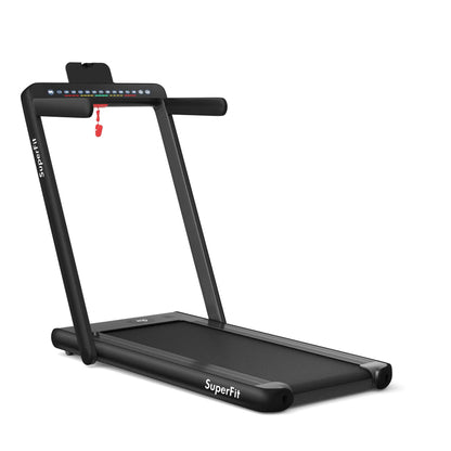 2-in-1 Electric Folding Treadmill For Home Fitness