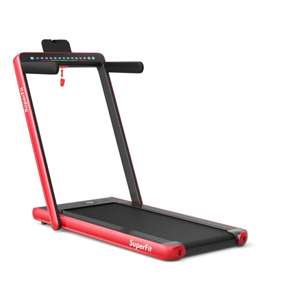 2-in-1 Electric Folding Treadmill For Home Fitness