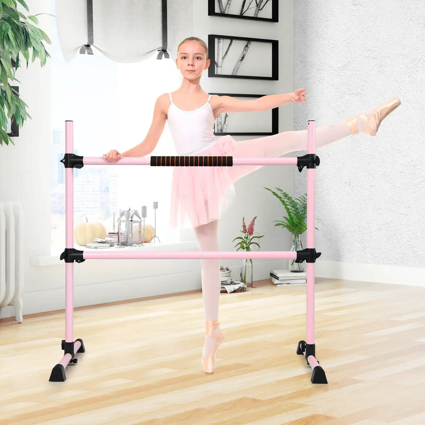 4 Feet Ballet Barre with Adjustable Height