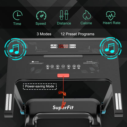 Folding Electric Compact Walking Treadmill with APP Control Speaker