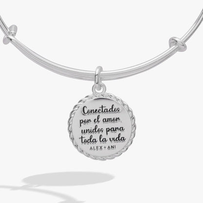 Mama Charm Bangle for Moms Gift with Crystal