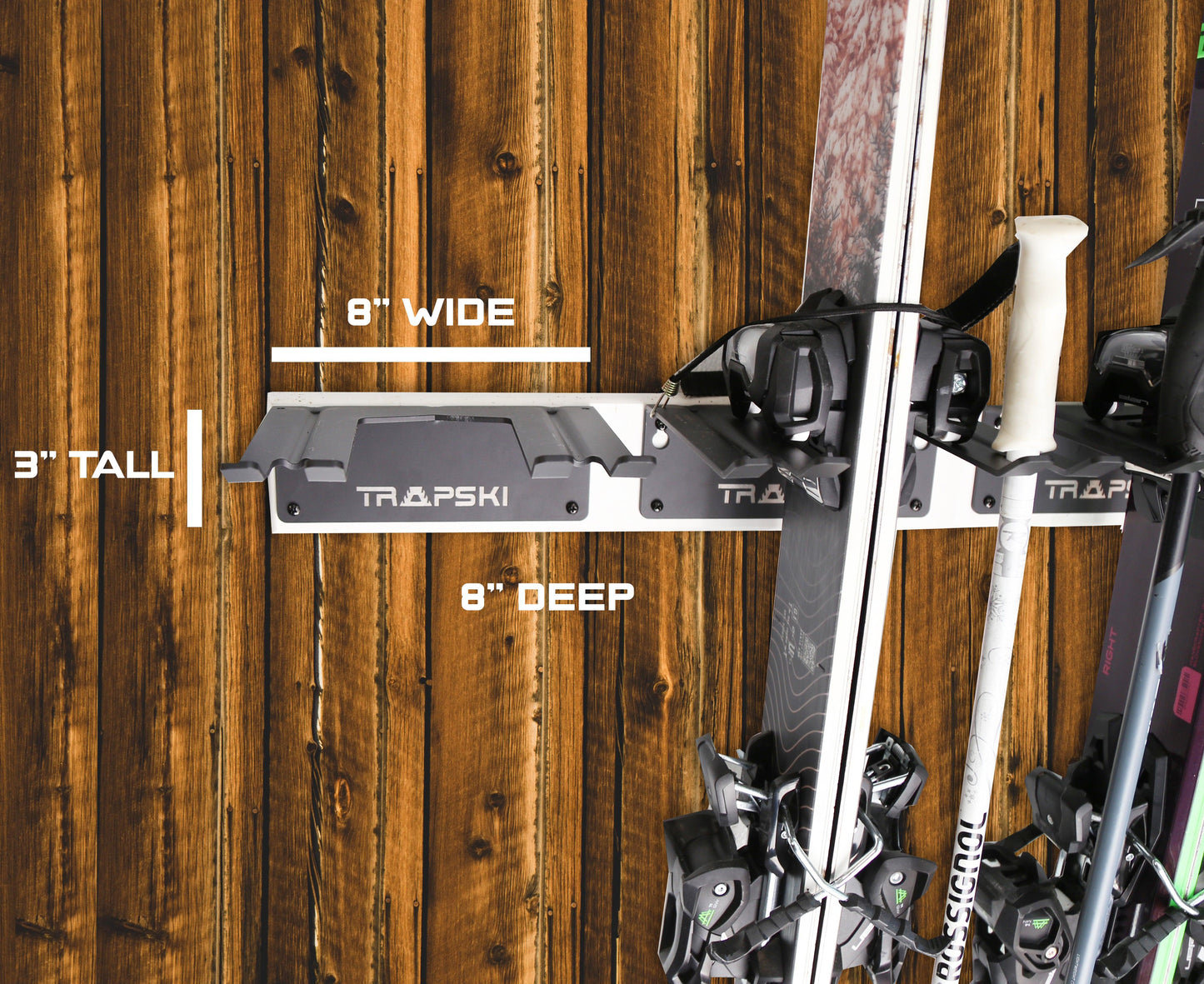 Garage Ski Rack Wall Mount Ski Rack for Garage | Aluminum