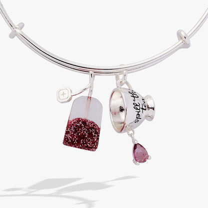 Spill the Tea Cup and Tea Bag Charm Bangle
